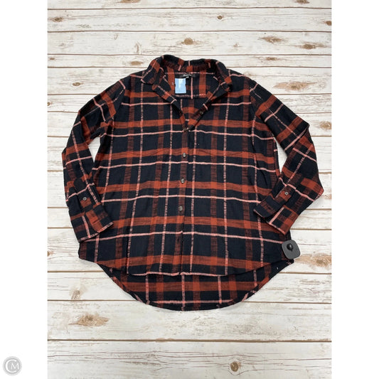 Jacket Shirt By Madewell In Plaid Pattern, Size: S
