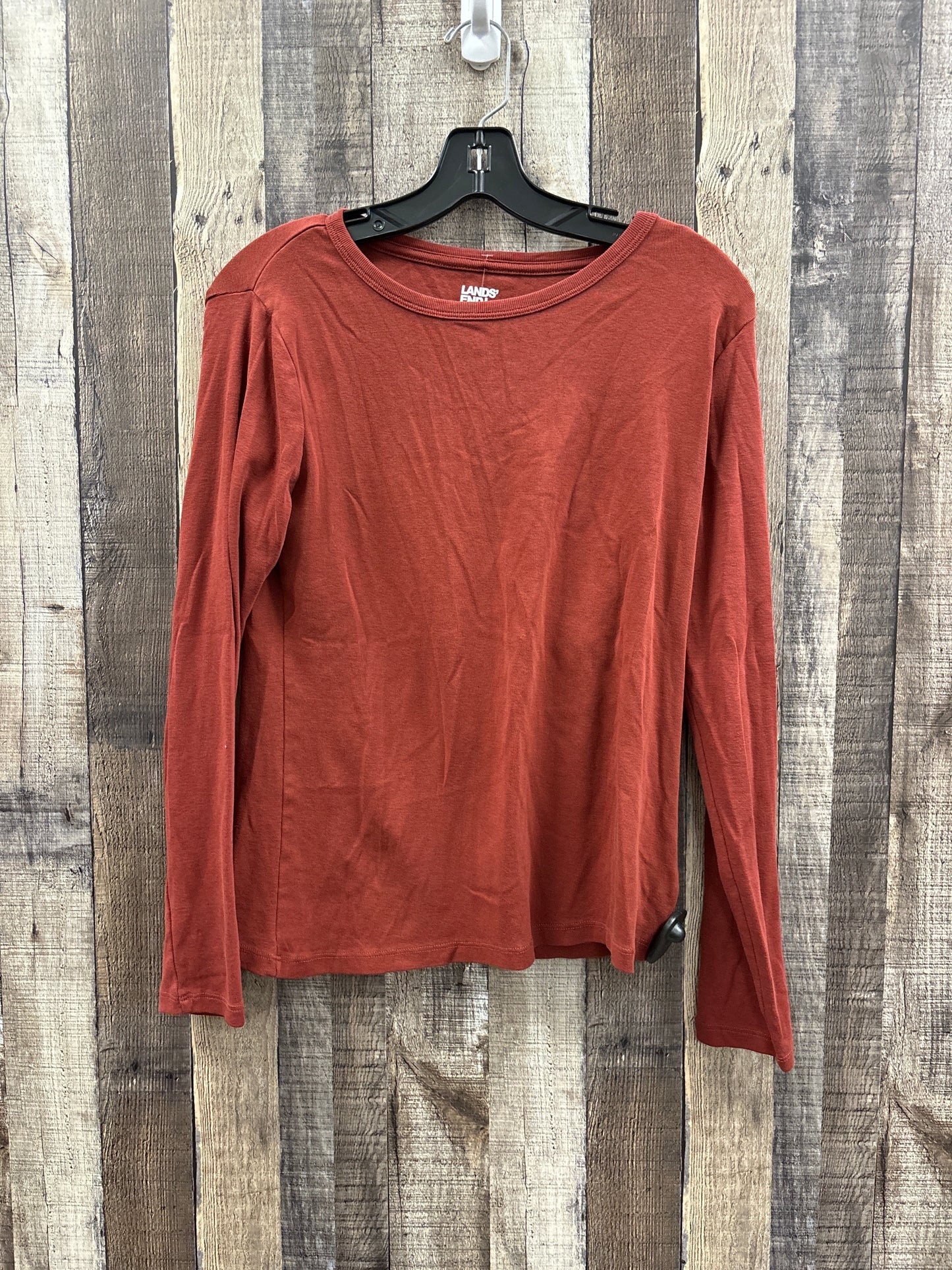 Top Long Sleeve By Lands End In Brown, Size: M