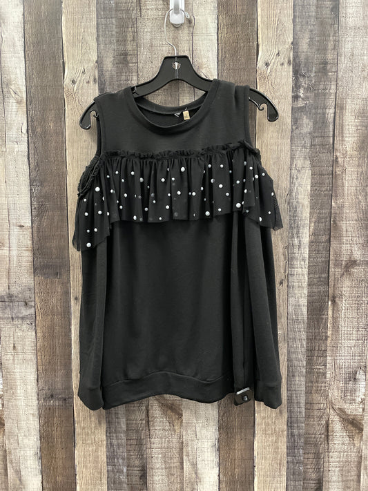 Top Long Sleeve By Cmf In Black, Size: Xl