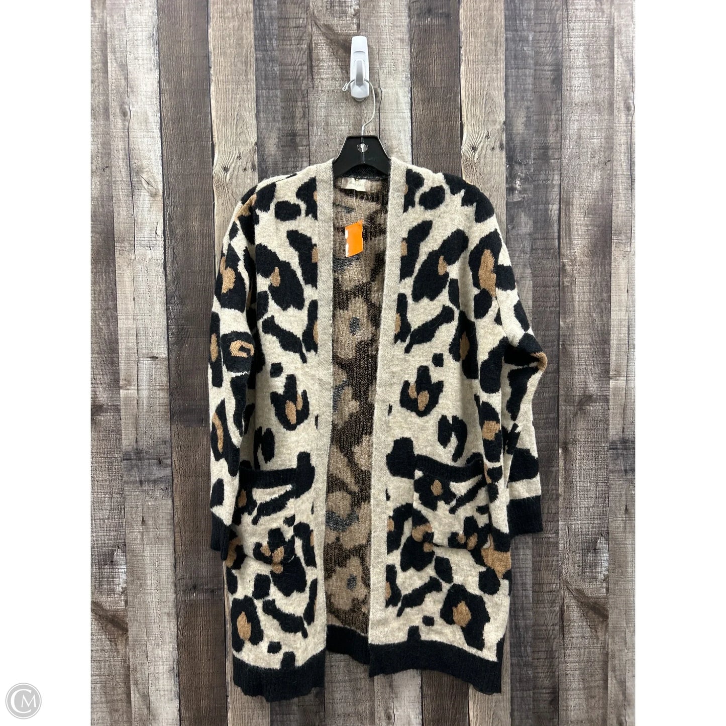 Sweater Cardigan By Altard State In Animal Print, Size: M