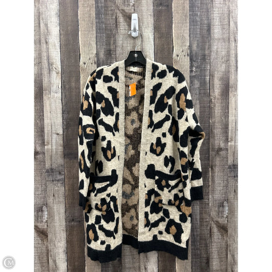 Sweater Cardigan By Altard State In Animal Print, Size: M