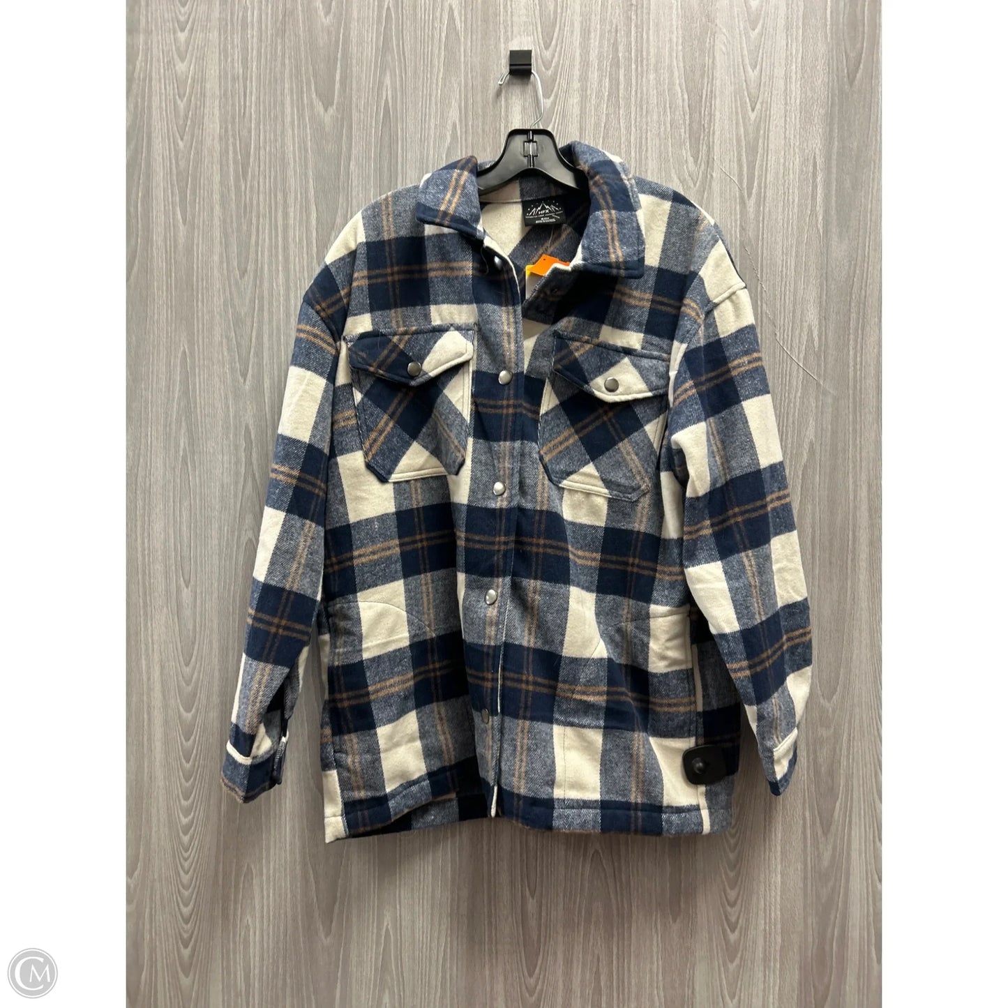 Jacket Shirt By Cme In Plaid Pattern, Size: S