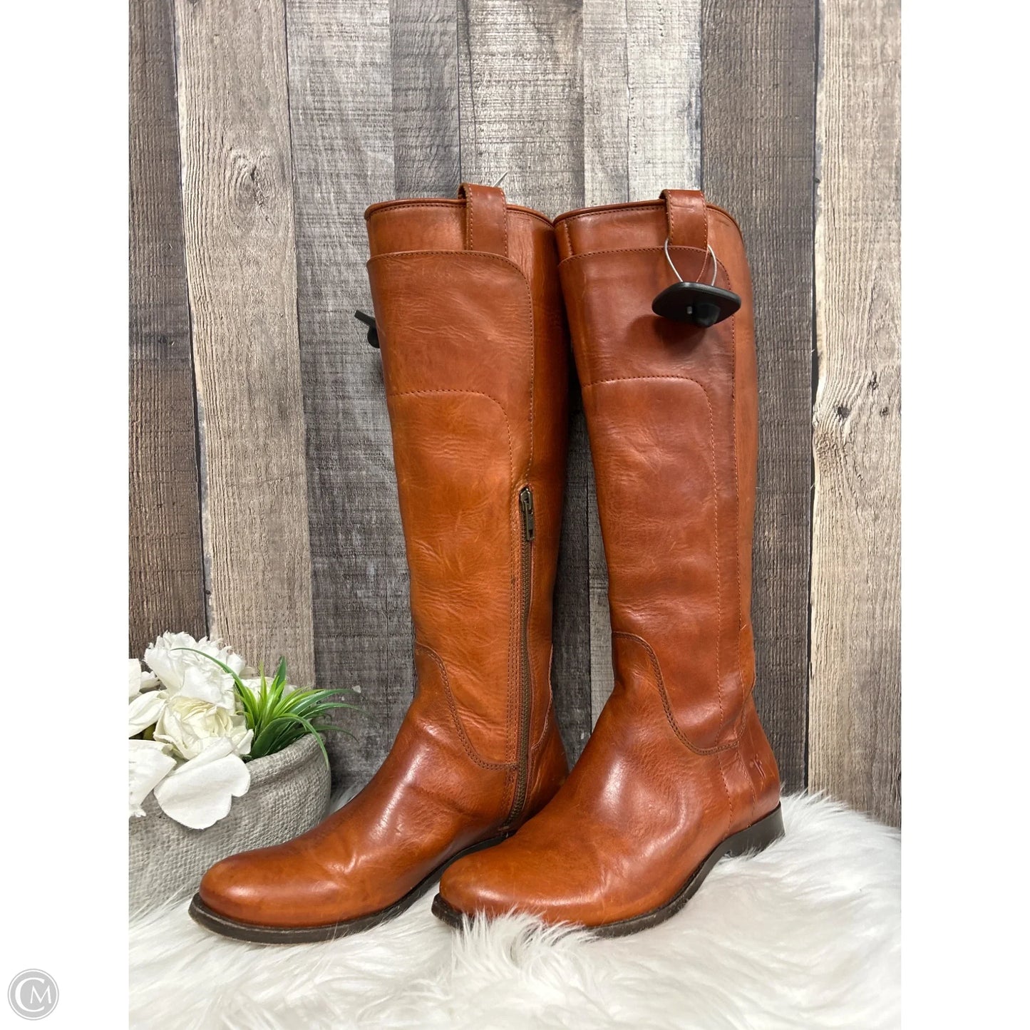 Boots Designer By Frye In Brown, Size: 6