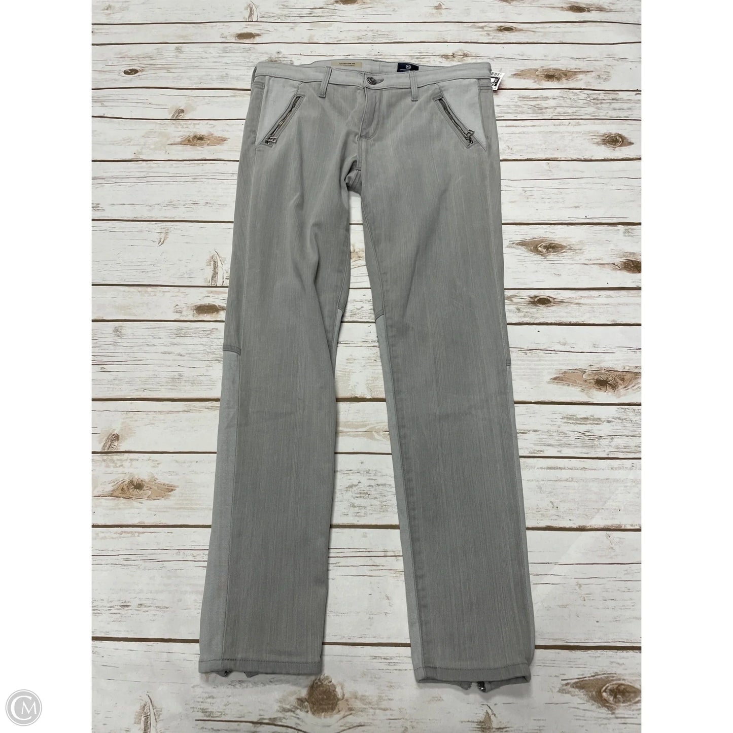 Jeans Skinny By Adriano Goldschmied In Grey Denim, Size: 2