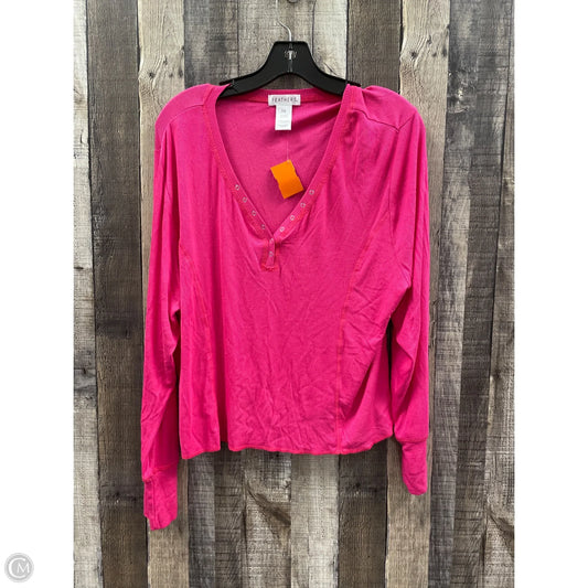 Top Long Sleeve By Cme In Pink, Size: 3x