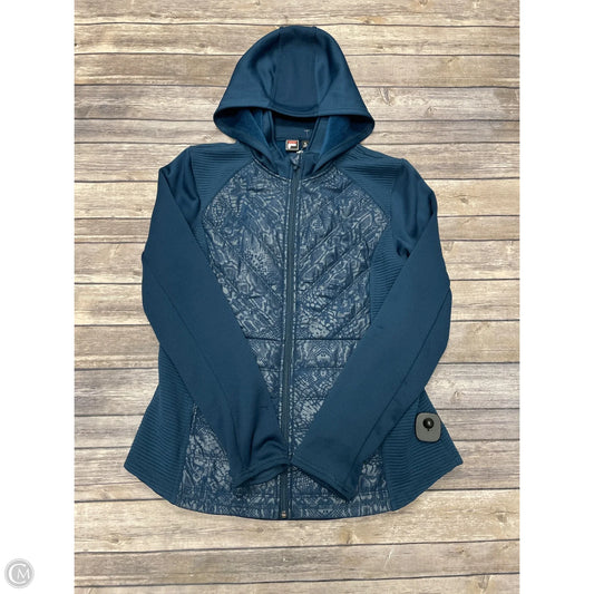Athletic Jacket By Fila In Blue, Size: Xl