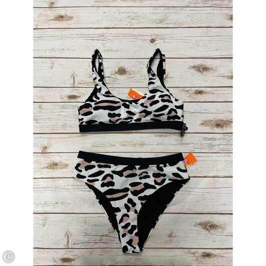 Swimsuit 2pc By Cmf In Black & White, Size: L