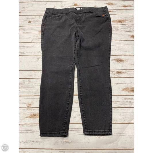 Jeans Straight By Sonoma In Black Denim, Size: 18
