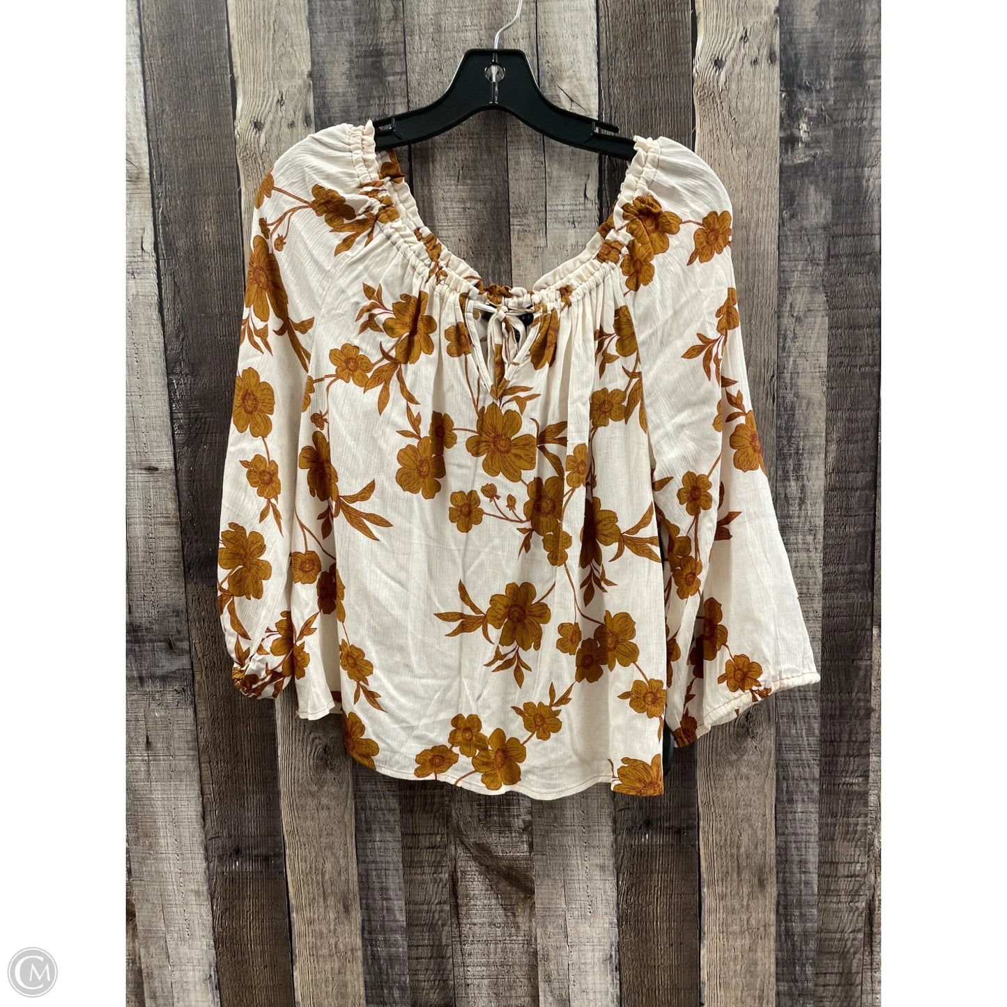 Top 3/4 Sleeve By Sanctuary In Beige, Size: S