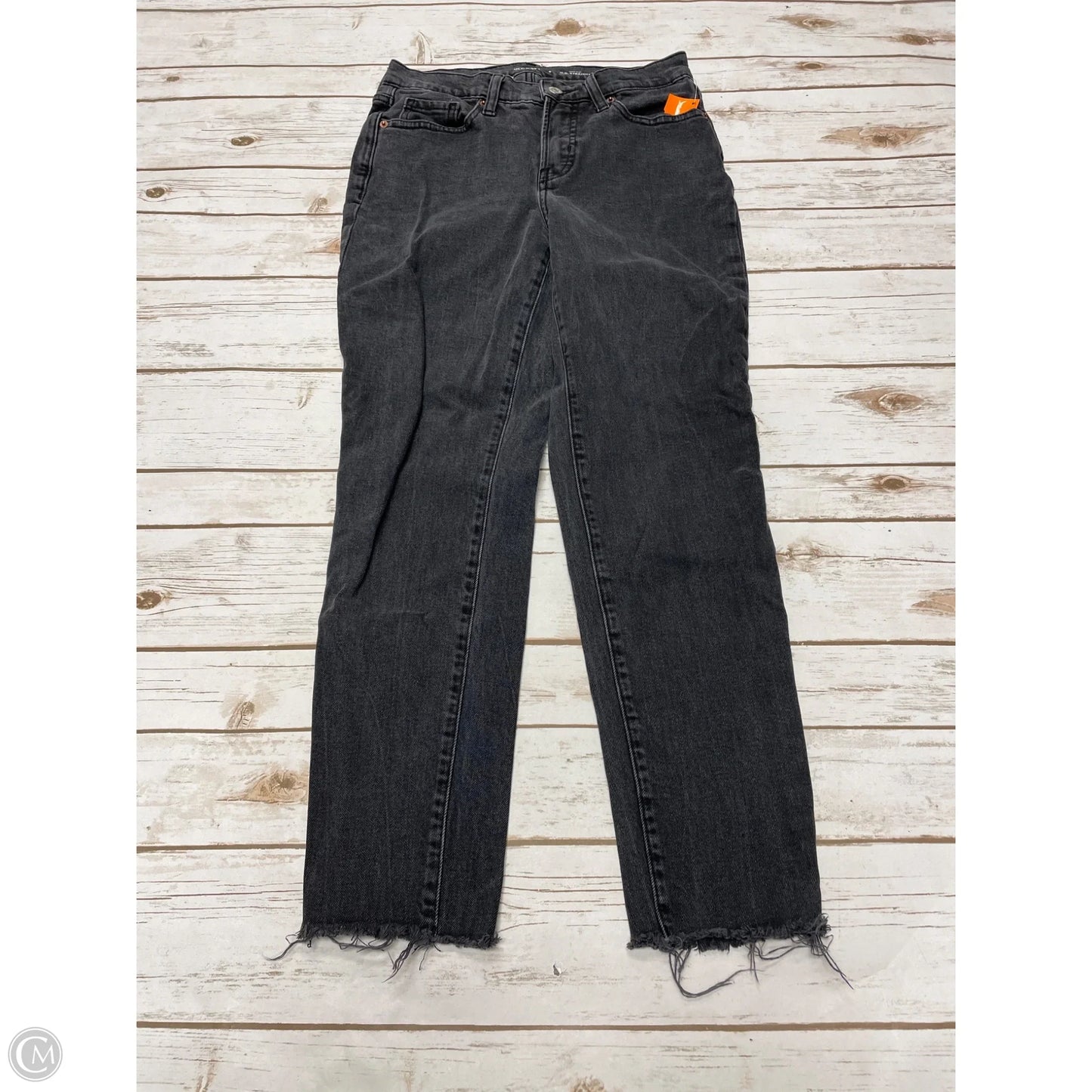 Jeans Straight By Old Navy In Black Denim, Size: 6
