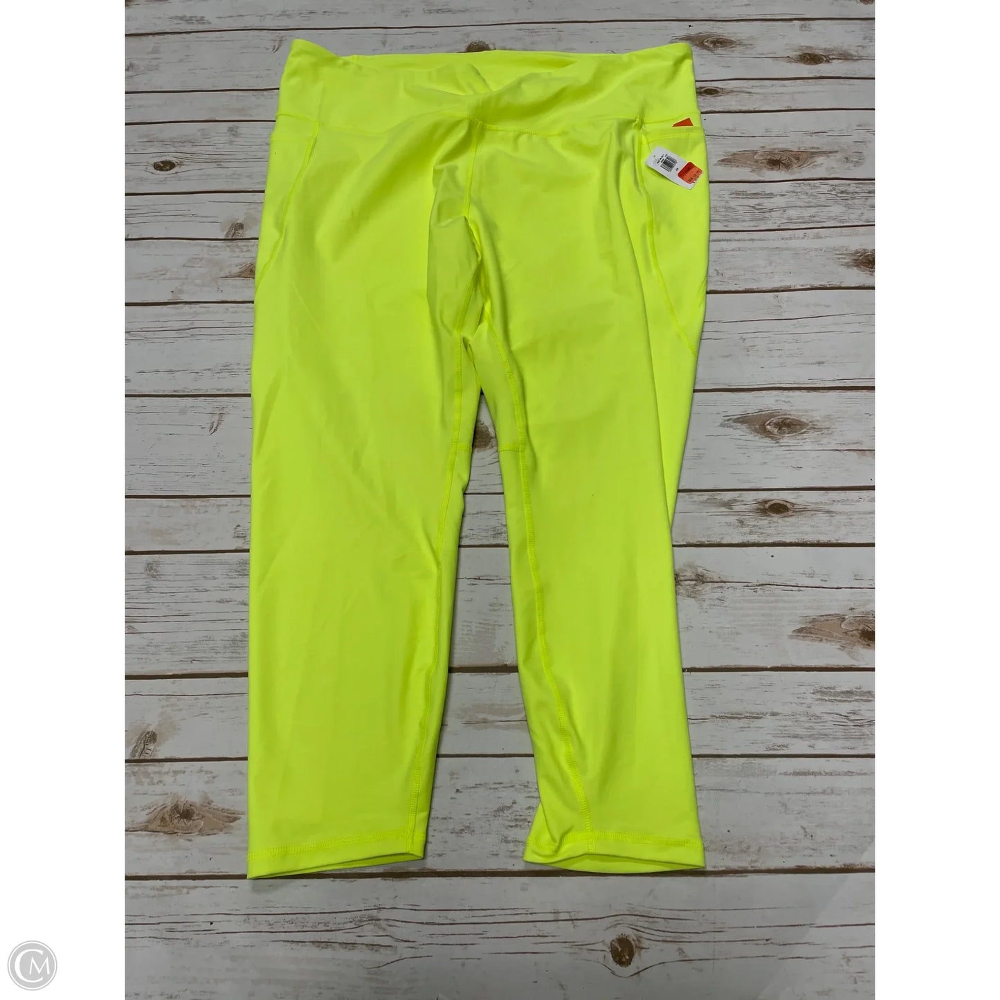 Athletic Leggings By Old Navy In Yellow, Size: 3x