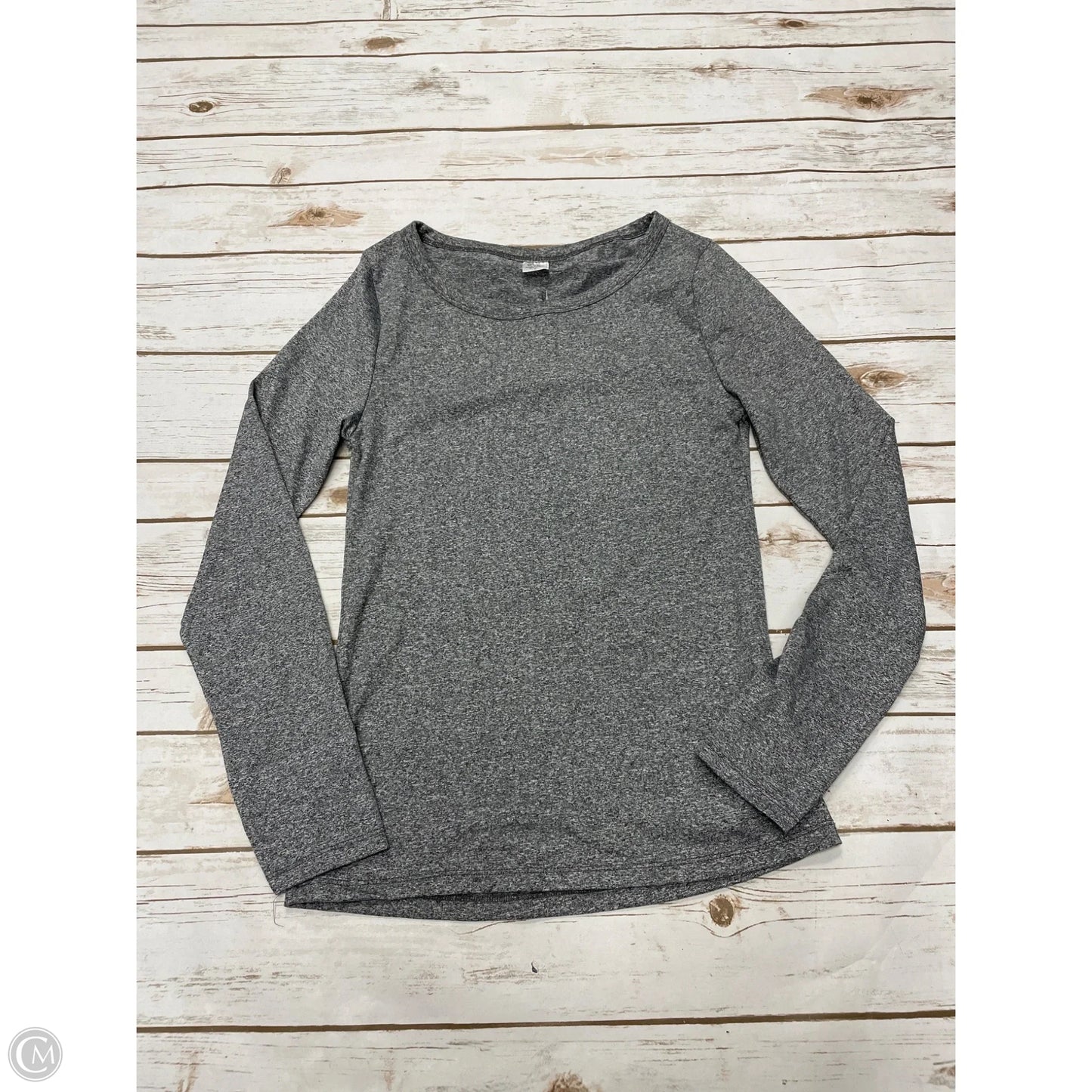 Athletic Top Long Sleeve Crewneck By Cmf In Grey, Size: L