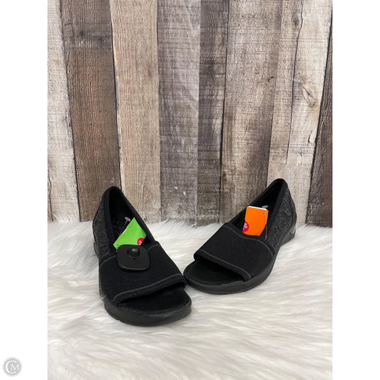Shoes Heels Wedge By Bzees In Black, Size: 9