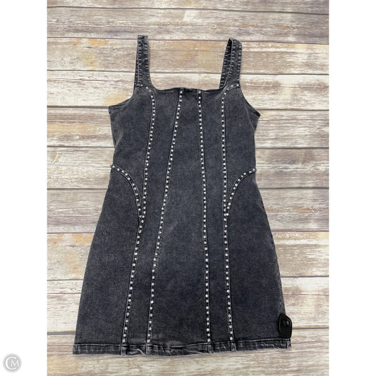 Dress Casual Short By Signature Collection In Black Denim, Size: L