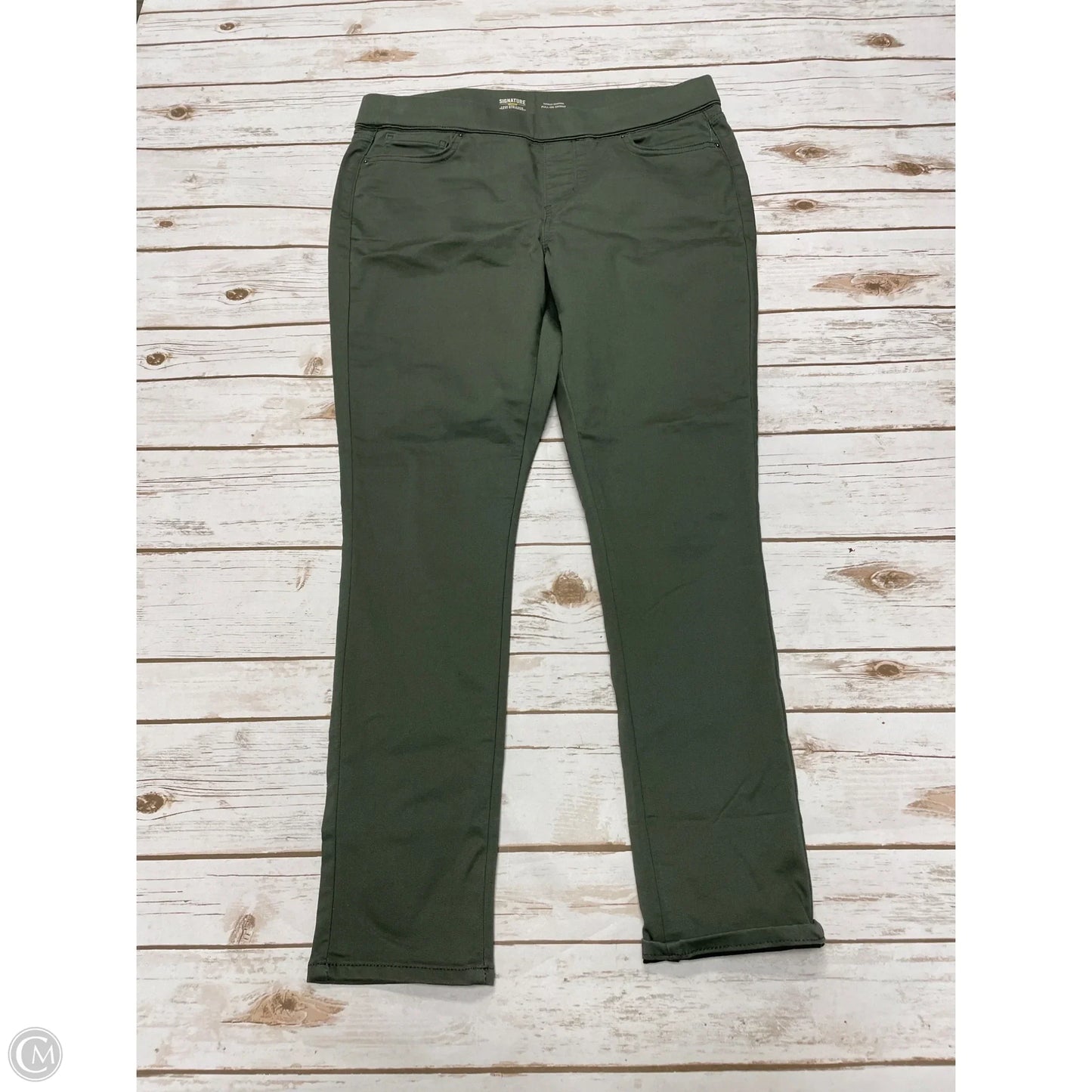 Jeans Skinny By Levis In Green, Size: 12