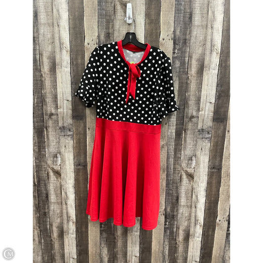Dress Casual Midi By Cmf In Polkadot Pattern, Size: Xl