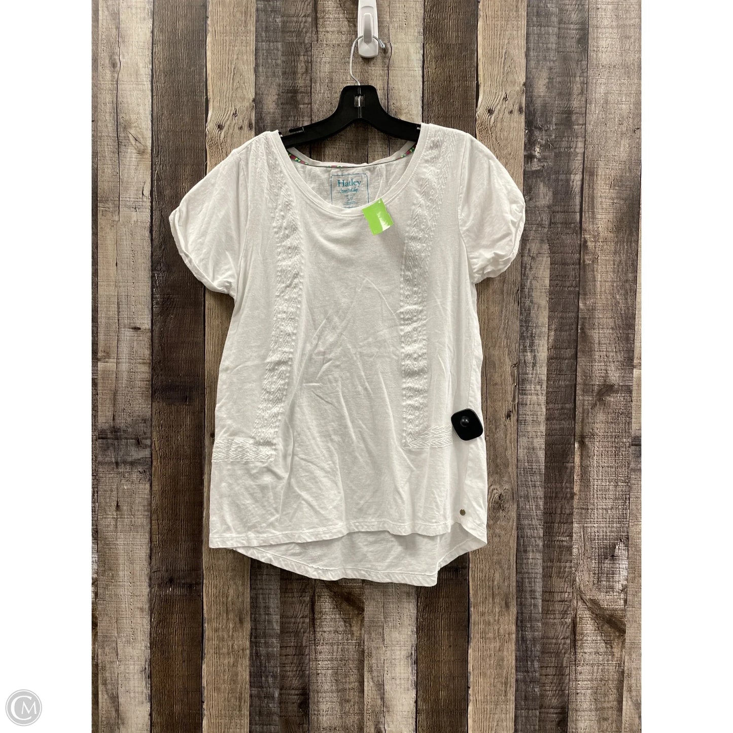 Top Short Sleeve By Hatley In White, Size: S