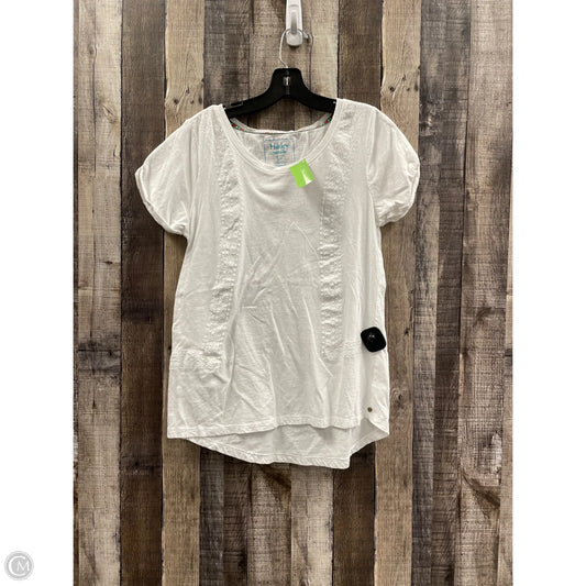 Top Short Sleeve By Hatley In White, Size: S