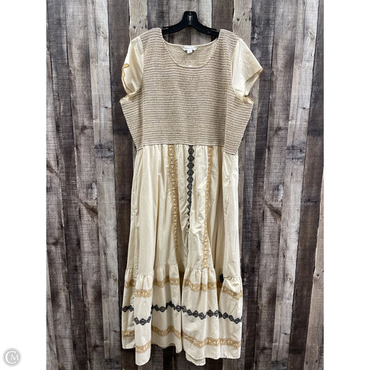 Dress Casual Maxi By Coldwater Creek In Beige, Size: 2x