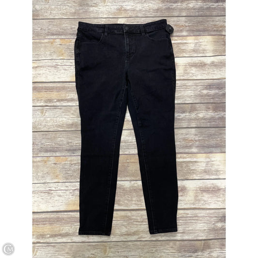 Jeans Jeggings By American Eagle In Black Denim, Size: 14