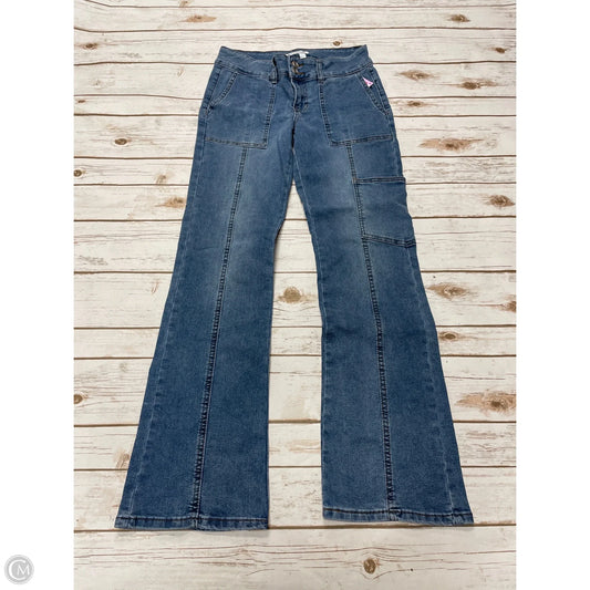 Jeans Flared By Celebrity Pink In Blue Denim, Size: 6