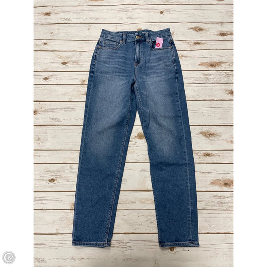 Jeans Skinny By American Eagle In Blue Denim, Size: 4