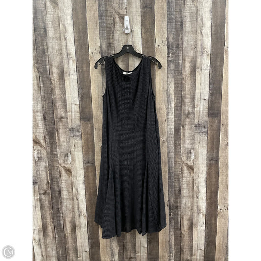 Dress Casual Midi By Coldwater Creek In Black, Size: L