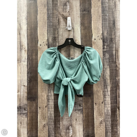 Top Short Sleeve By Cme In Green, Size: S
