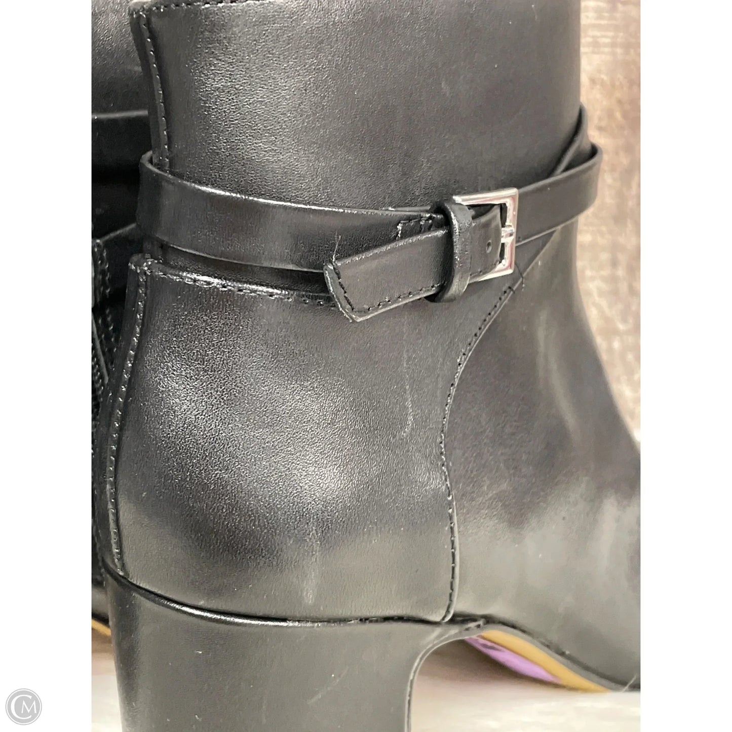 Boots Ankle Heels By Cme In Black, Size: 7.5