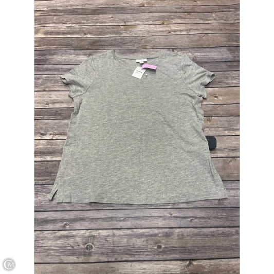 Top Short Sleeve By J. Jill In Grey, Size: Sp