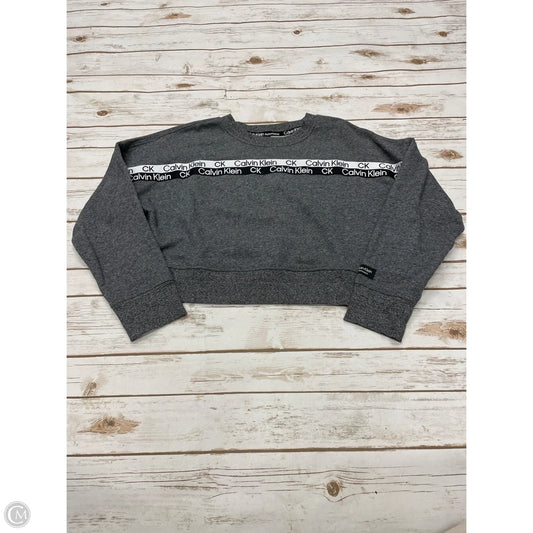 Sweatshirt Crewneck By Calvin Klein Performance In Grey, Size: M