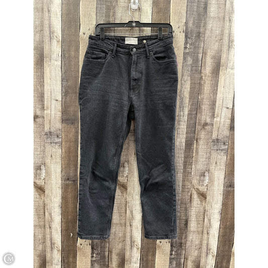 Jeans Straight By Everlane In Black Denim, Size: 10