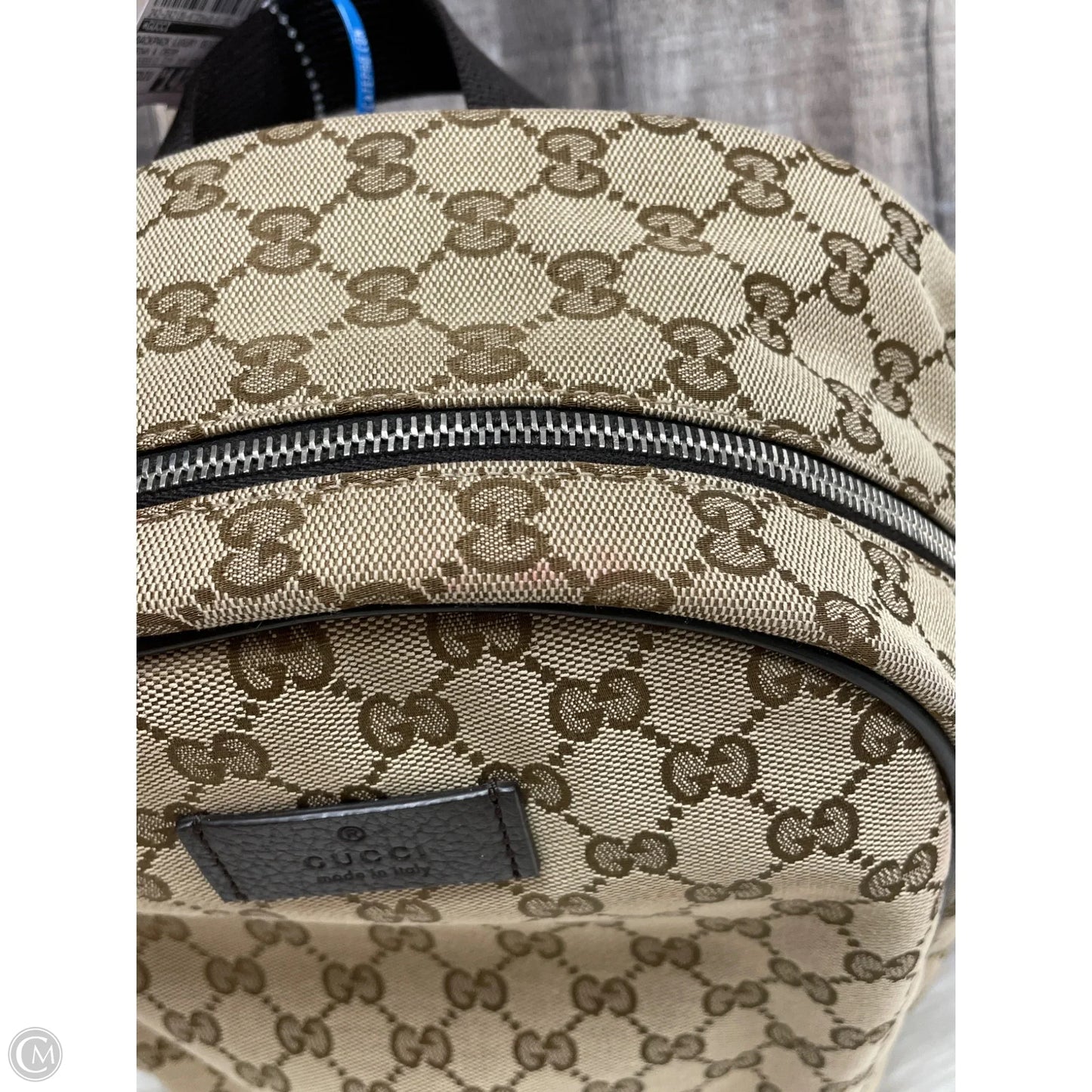 Backpack Luxury Designer By Gucci, Size: Medium