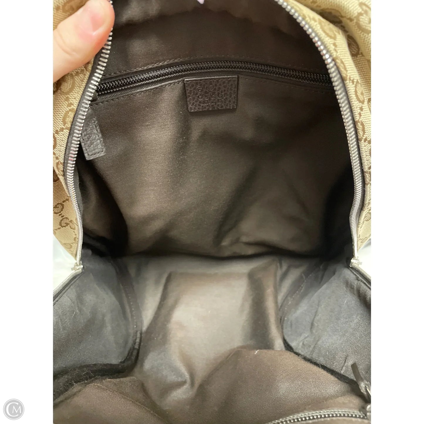 Backpack Luxury Designer By Gucci, Size: Medium