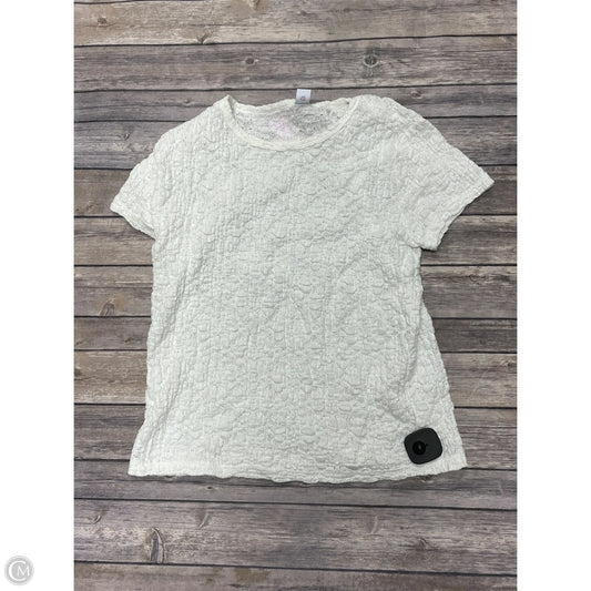 Top Short Sleeve By Old Navy In White, Size: L