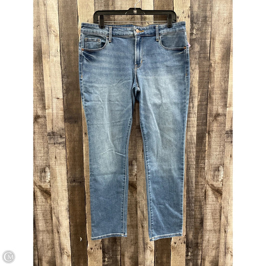 Jeans Straight By Old Navy In Blue Denim, Size: 14