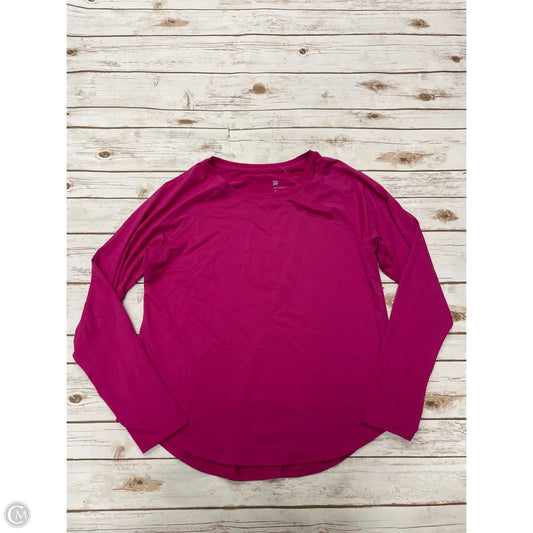 Athletic Top Long Sleeve Crewneck By All In Motion In Pink, Size: Xxl