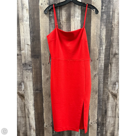 Dress Casual Midi By Express In Red, Size: M
