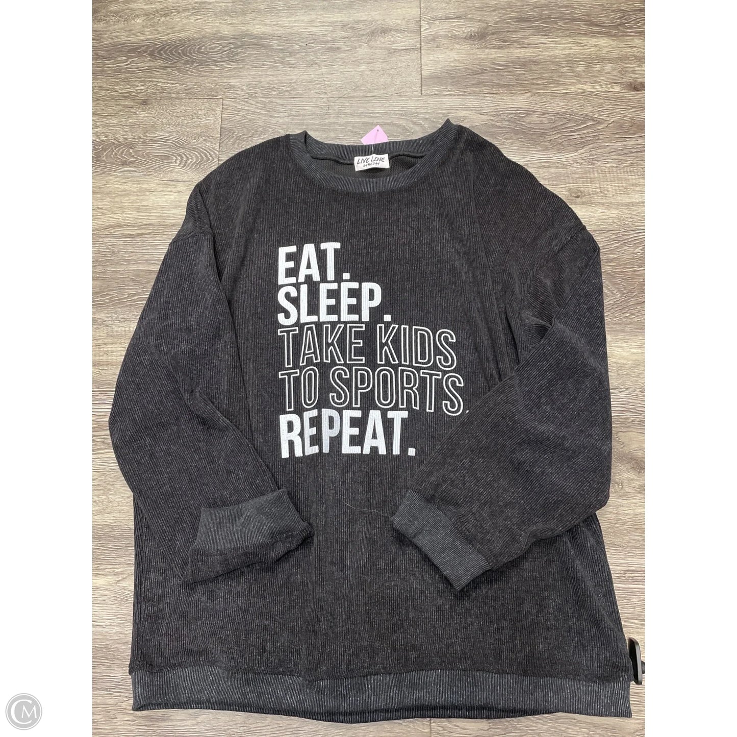 Sweatshirt Crewneck By Cme In Black, Size: 2x