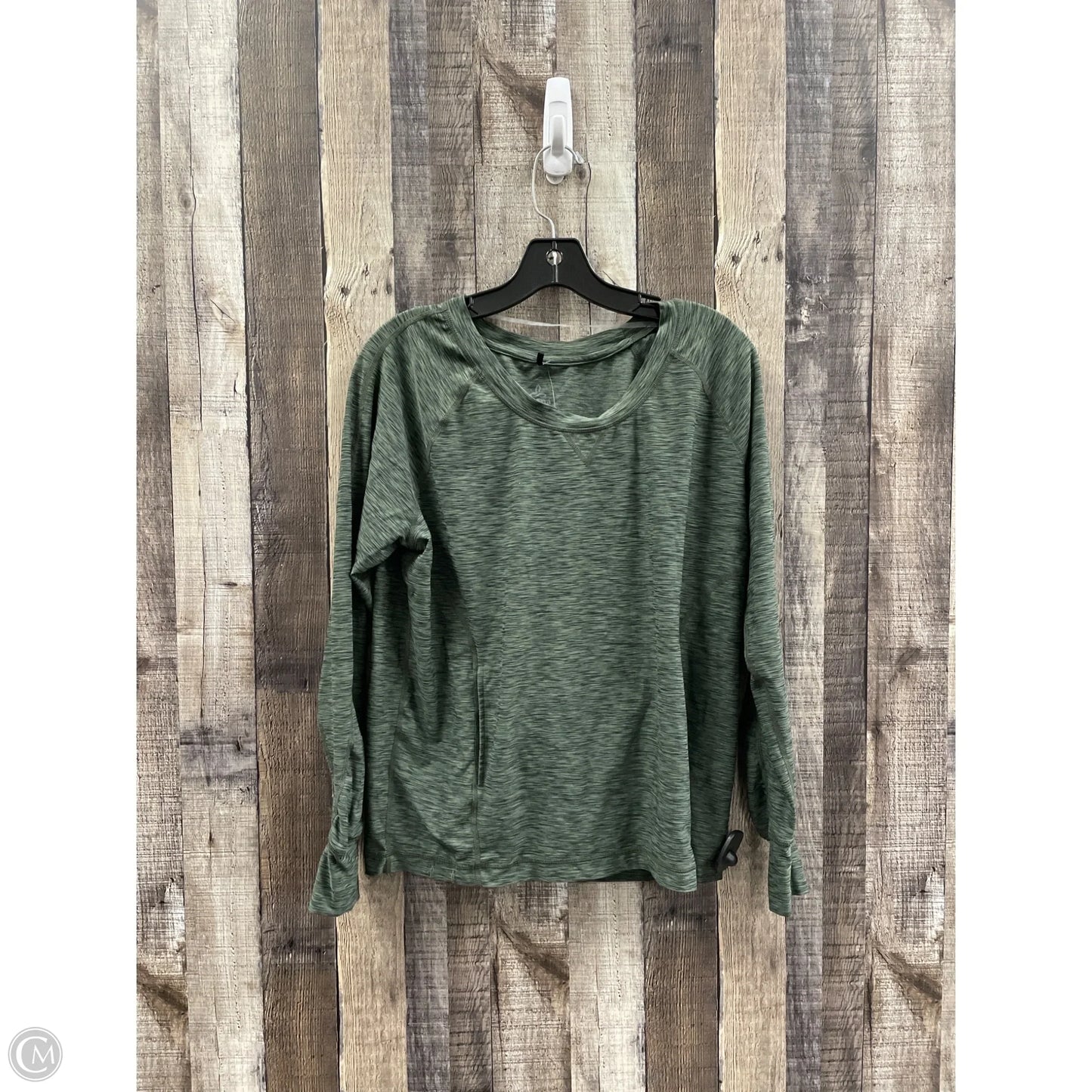 Athletic Top Long Sleeve Crewneck By Prana In Green, Size: S
