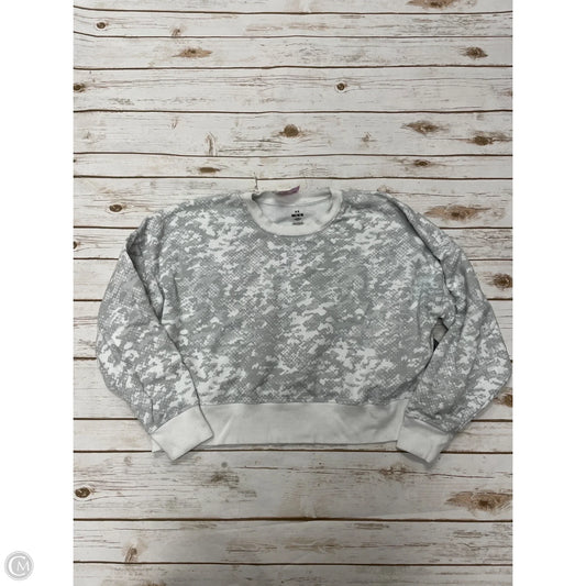 Athletic Sweatshirt Crewneck By Under Armour In Grey & White, Size: M