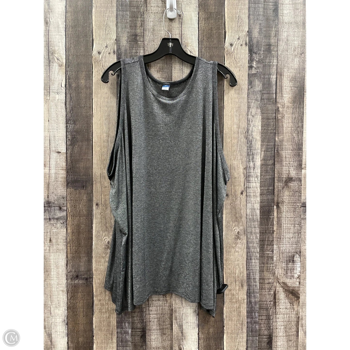 Top Sleeveless By Old Navy In Silver, Size: 4x
