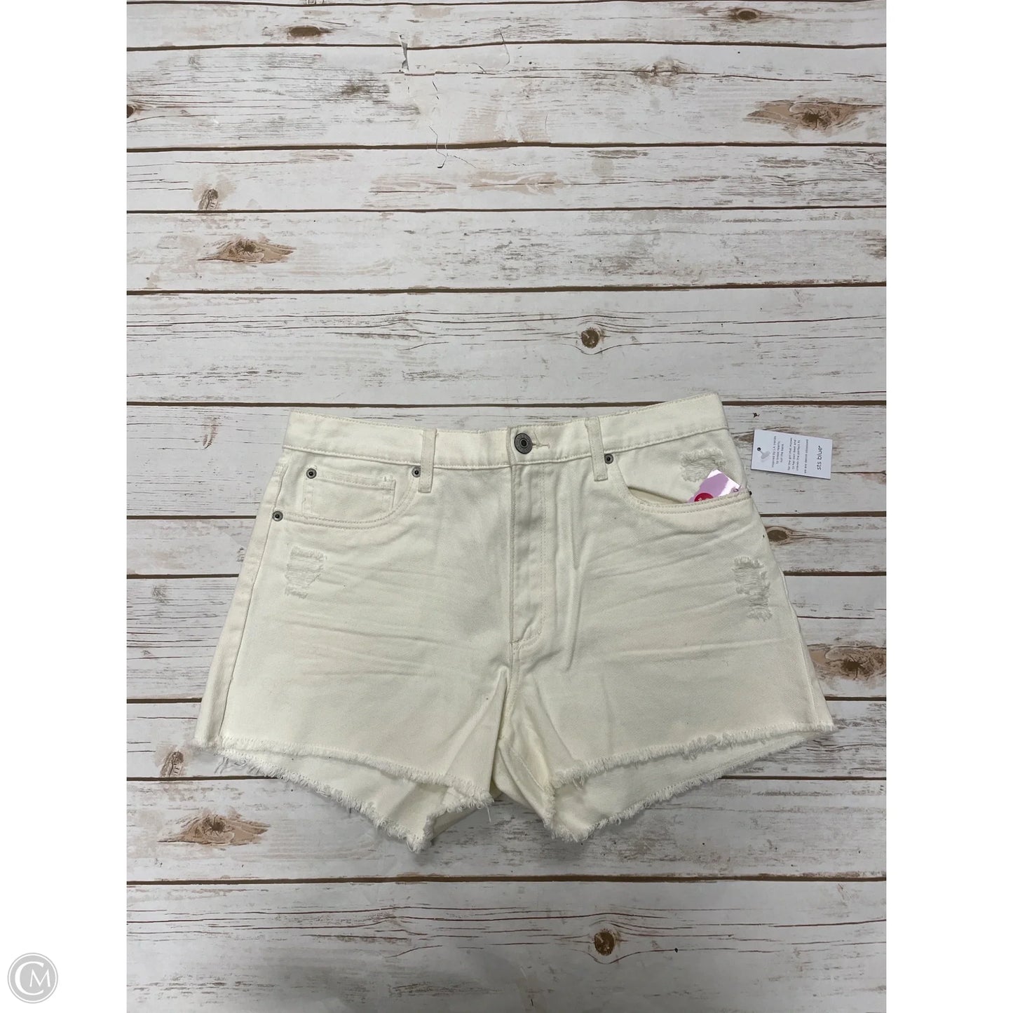 Shorts By Sts Blue In Cream Denim, Size: 10