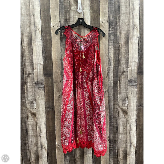 Dress Casual Midi By Elie Tahari In Red, Size: Xl