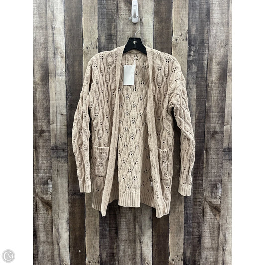 Sweater Cardigan By Cmf In Beige, Size: S