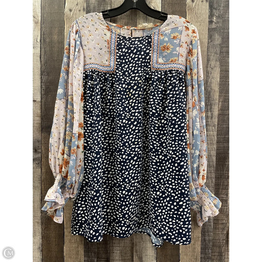 Tunic Long Sleeve By Entro In Multi-colored, Size: Xl