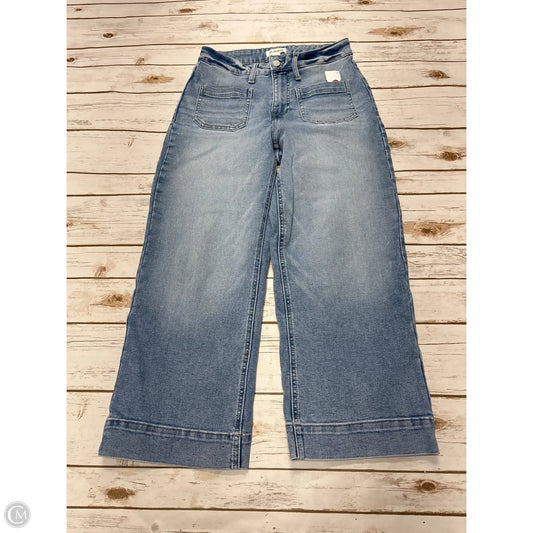 Jeans Cropped By Maurices In Blue Denim, Size: 8
