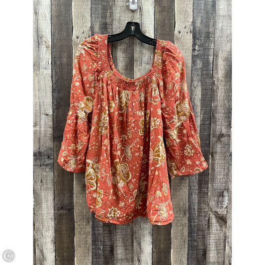 Top 3/4 Sleeve By Chaps In Multi-colored, Size: 2x