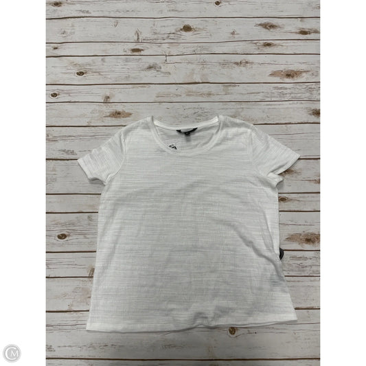 Top Short Sleeve By Simply Vera In White, Size: Xl
