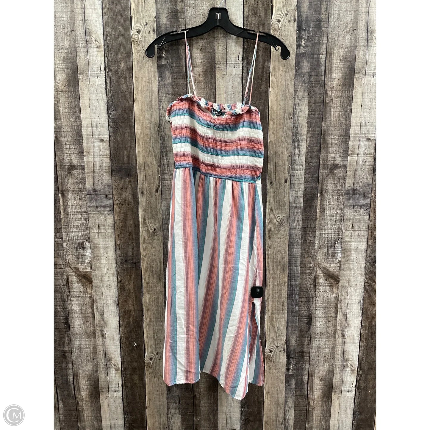 Dress Casual Midi By Trixxi In Striped Pattern, Size: M